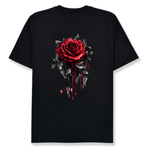 Red Melting Rose Flower Botanist Garden Flower Red Rose T-Shirt