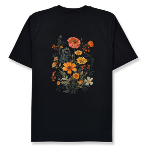 Vintage Flowers Floral Pressed Flower T-Shirt